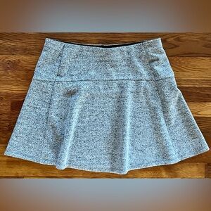 NWT Ann Taylor LOFT Marled Lightweight Fleece Casual Circle Mini Skirt Large